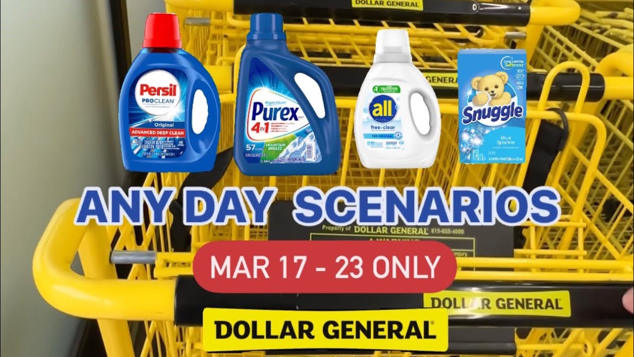 DOLLAR GENERAL PERSIL/PUREX/ALL/SNUGGLE ANY DAY DEALS SPEND 15 SAVE 5