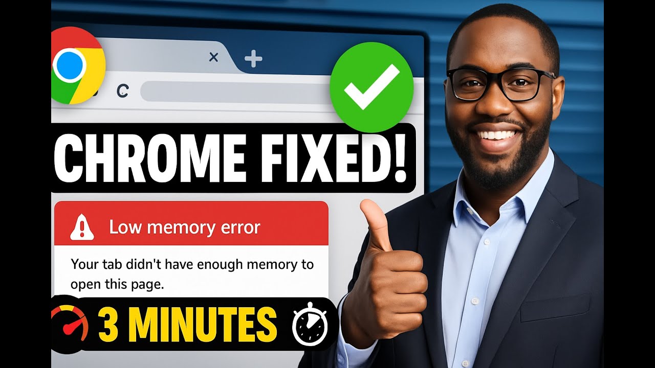 Fix Chrome Low Memory Error (2025) – Solve “Unable to Complete Previous Operations”