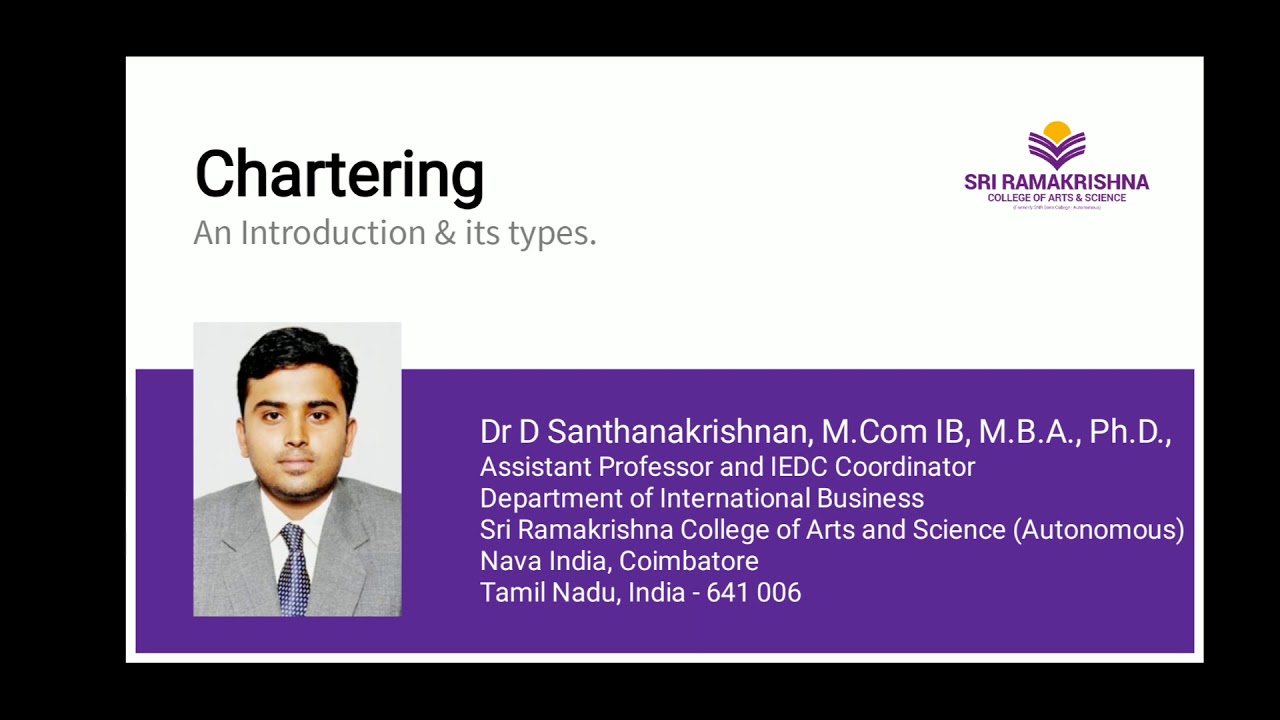 Chartering - An Introduction