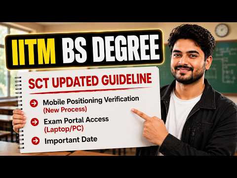 IITM BS OPPE SCT Guide 2026 | Mobile Verification, Exam Portal & Deadline Explained