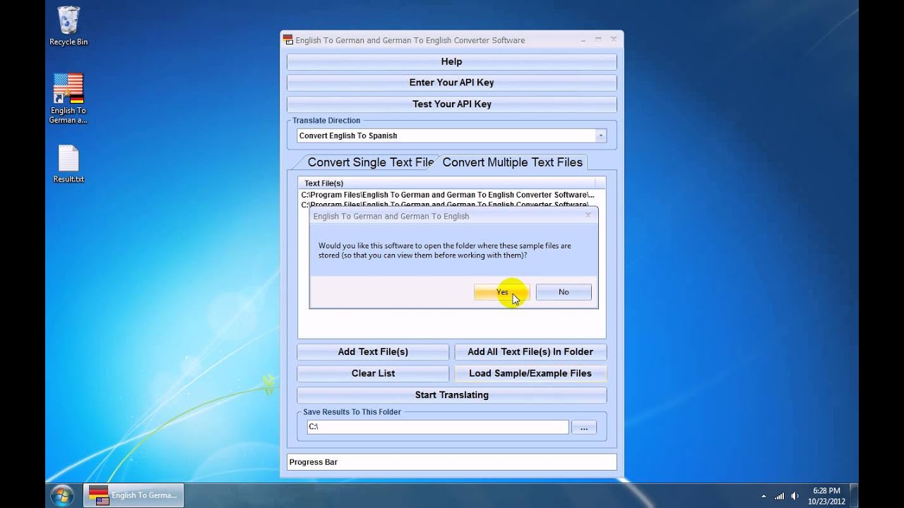 How To Use English To German And German To English Converter Software
