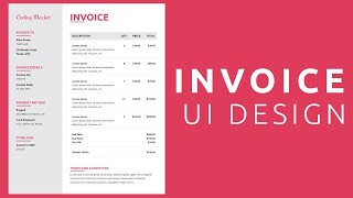 Invoice UI Design Using HTML and CSS | Invoice Template | | Doovi