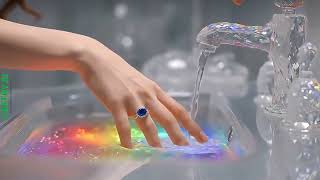 Magic Water Tap 💧✨ | Gold & Shiny Liquid Flow | Creative AI Art