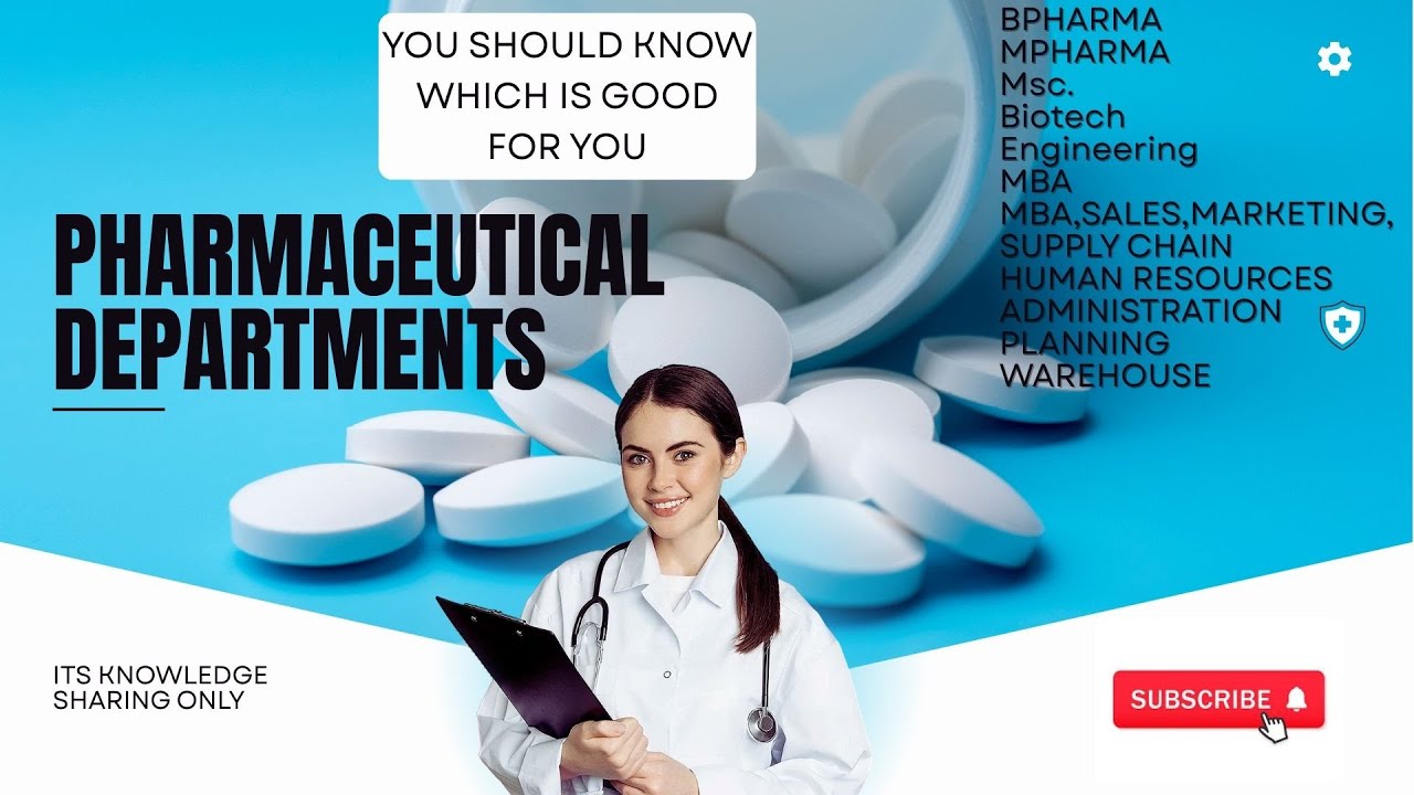 Departments in Pharmaceutical Industry ! फार्मा विभाग कौन सा सबसे अच्छा है !