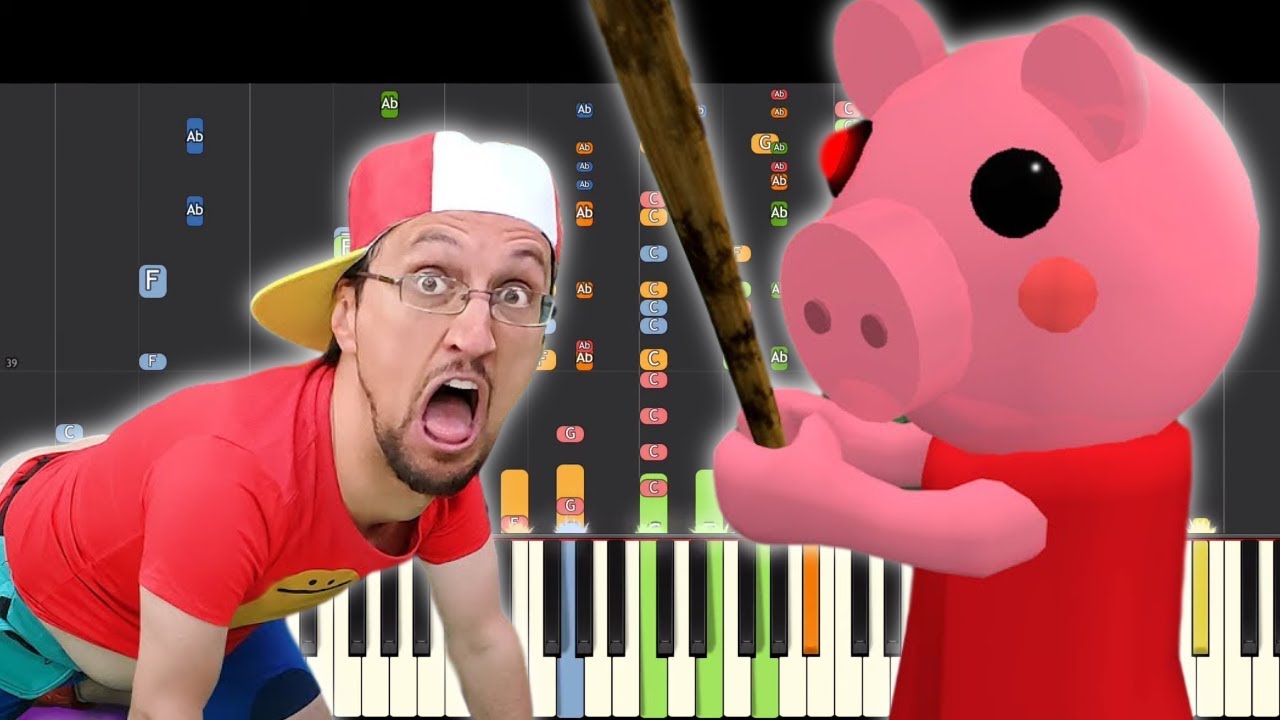 Psycho Pig Piano Remix Fgteev Piggy Song Youtube