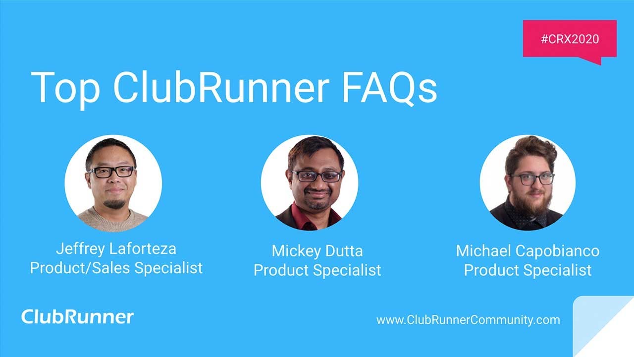 CRX2020 Day 1: Session 6 - Top 10 FAQs