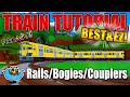 【👑BEST&EZ!】Really Smooth Train Tutorial In Build A Boat | *Rail Tracks / Bogies / Couplers*
