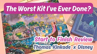 The Worst Kit I've Ever Completed Thomas Kinkade x Disney Diamond Painting from RoseArt