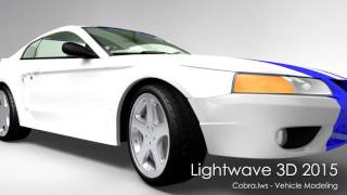 LightWave 3D: Cobra scene rendered