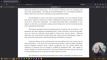 Pre-Engagement Exploring Penetration Testing Contracts