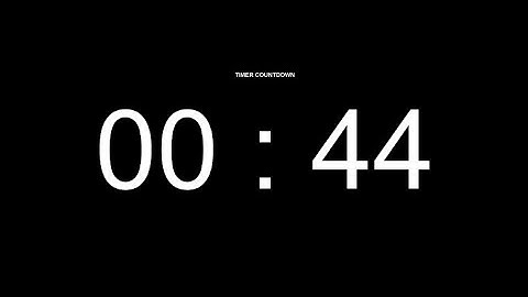 44 Seconds Countdown Timer