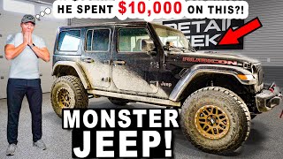 Cleaning a MONSTER Jeep Wrangler!