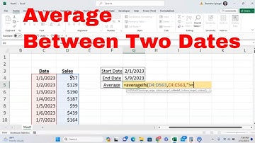 How to use AVERAGEIFS to Calculate the Average Between Two Dates  #msexcel #howto #tutorial #trend