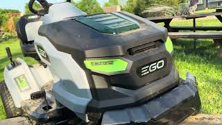 Electric Riding Lawn Mower EGO Power+ T6: (NEW BLADES) Night and Day