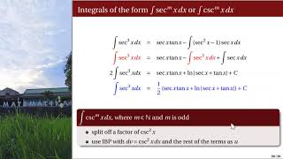 [Math 22] Lec 02 Trigonometric Integrals (Part 3 of 3)