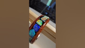 currently creating the newest opal inlay ring