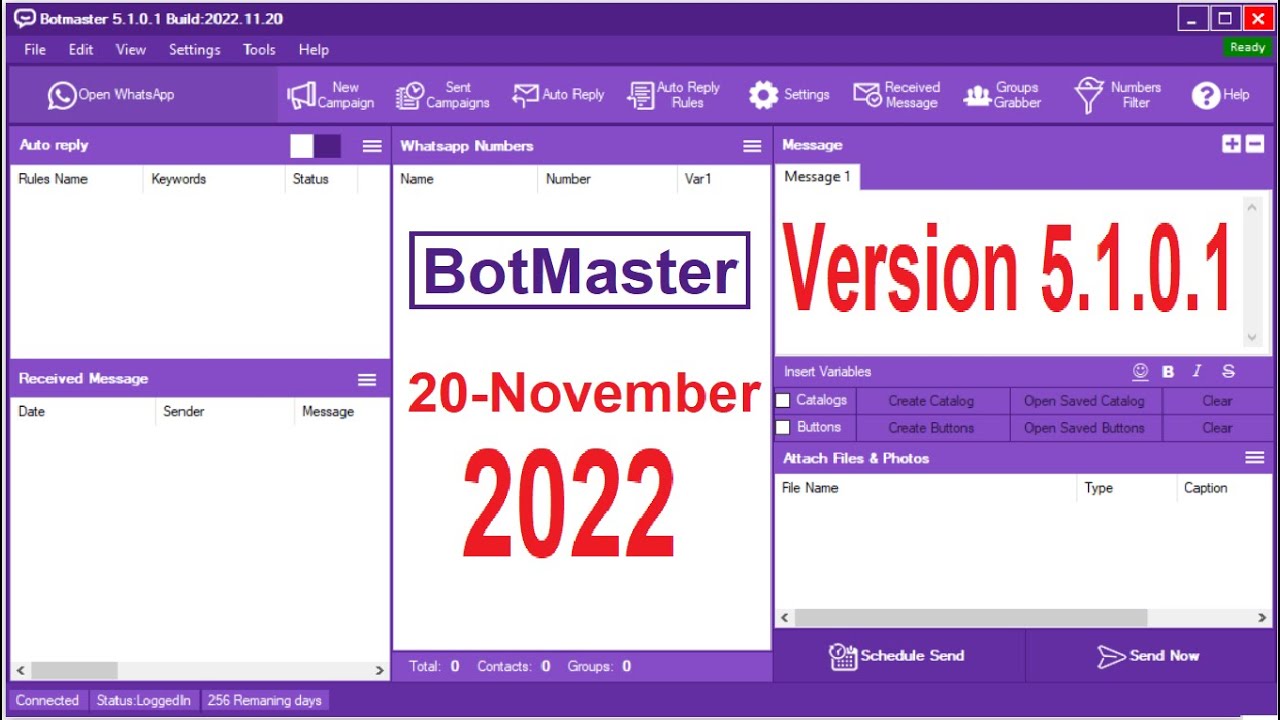 BotMaster Version 5.1.0.1 , Fast WhatsApp Number Filter, WhatsApp ...