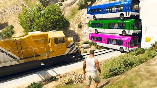 😱 CAN YOU STOP THE TRAIN IN GTA 5 ??? - Train Game Videos