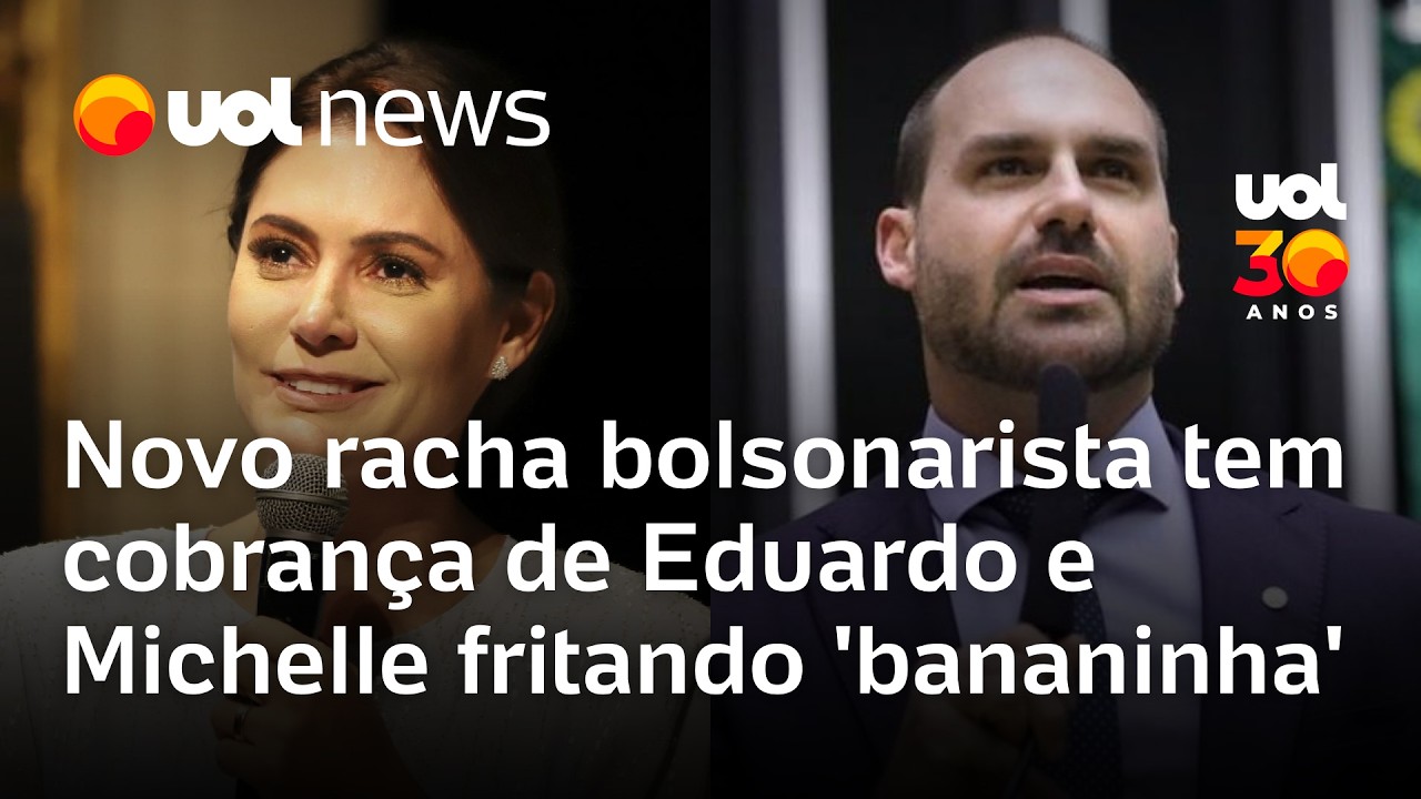 Novo racha bolsonarista tem cobrança de Eduardo, briga com Nikolas, e Michelle fritando 'bananinha'