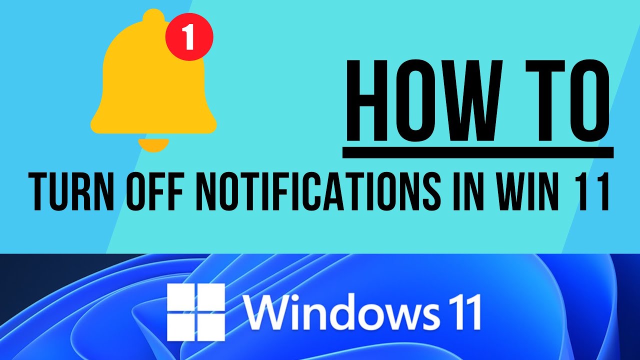How To Turn Off Notifications In Windows 11 (2023) - YouTube