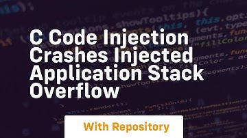 C Code Injection crashes injected application Stack Overflow