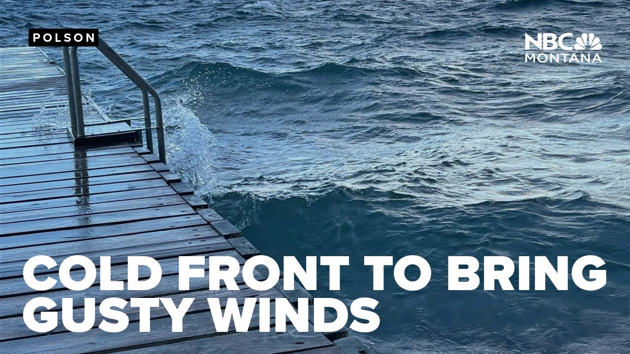 Cold front to bring gusty winds and lowering snow levels - YouTube