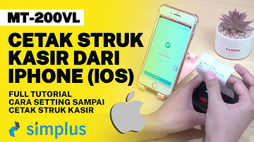 MT-200VL - CETAK STRUK KASIR DARI IPHONE (iOS)