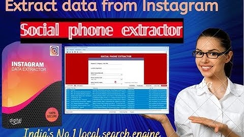 Data Extractor |How to extract data from Instagram.com in One Click || Digital Krupa - +919977713198