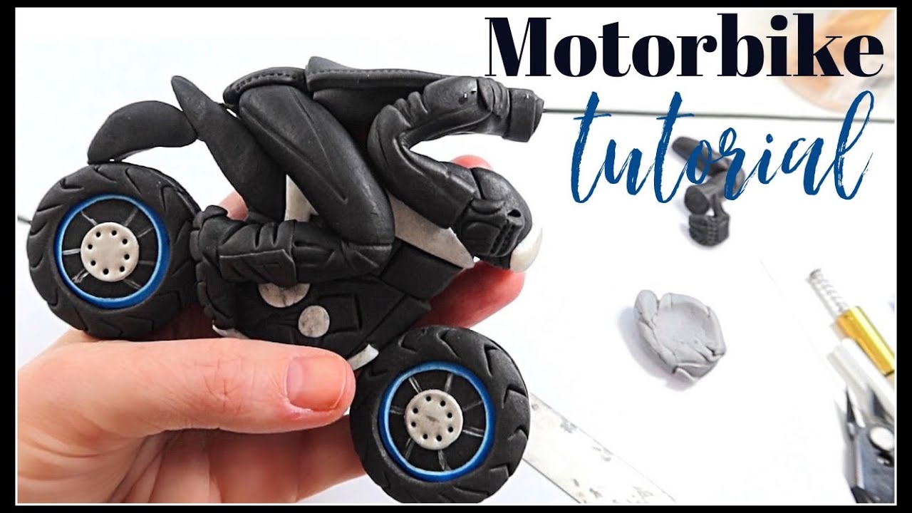 Easy way to make a Motorbike / Motorcycle cake topper