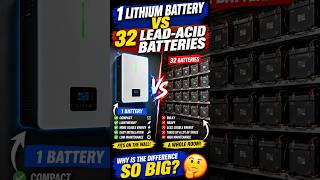 One Lithium Battery vs 32 Lead-Acid Batteries: 20kWh Storage Comparison