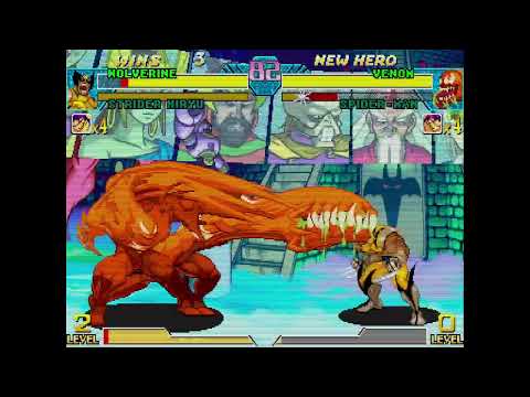 Marvel vs. Capcom - Wolverine, Strider Hiryu vs. Red Venom, Spiderman 3