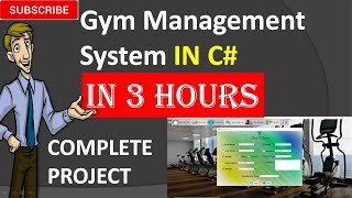 Gym Management System in Csharp (C#, Visual Studio, MsSQL Server) Complete Project (Step by Step)