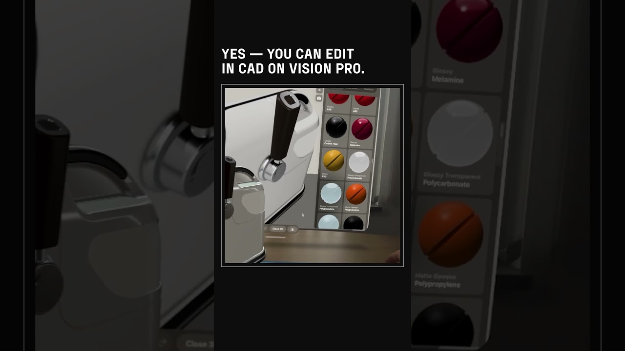 Yes — you can edit in CAD on Vision Pro. 