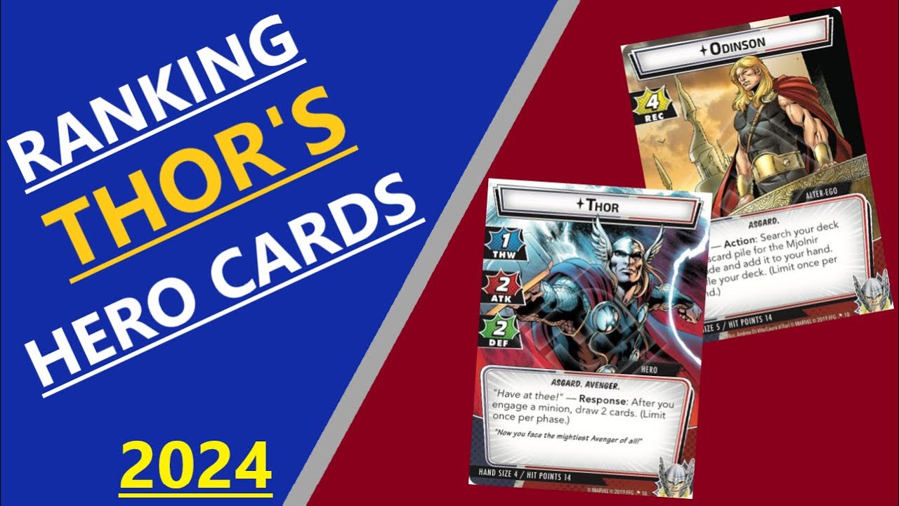 2024 Thor's Hero Cards Ranked YouTube
