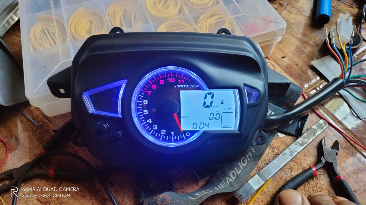 speedometer digital Astrea grand menggunakan speedometer rx1n , modifikasi speedometer Astrea