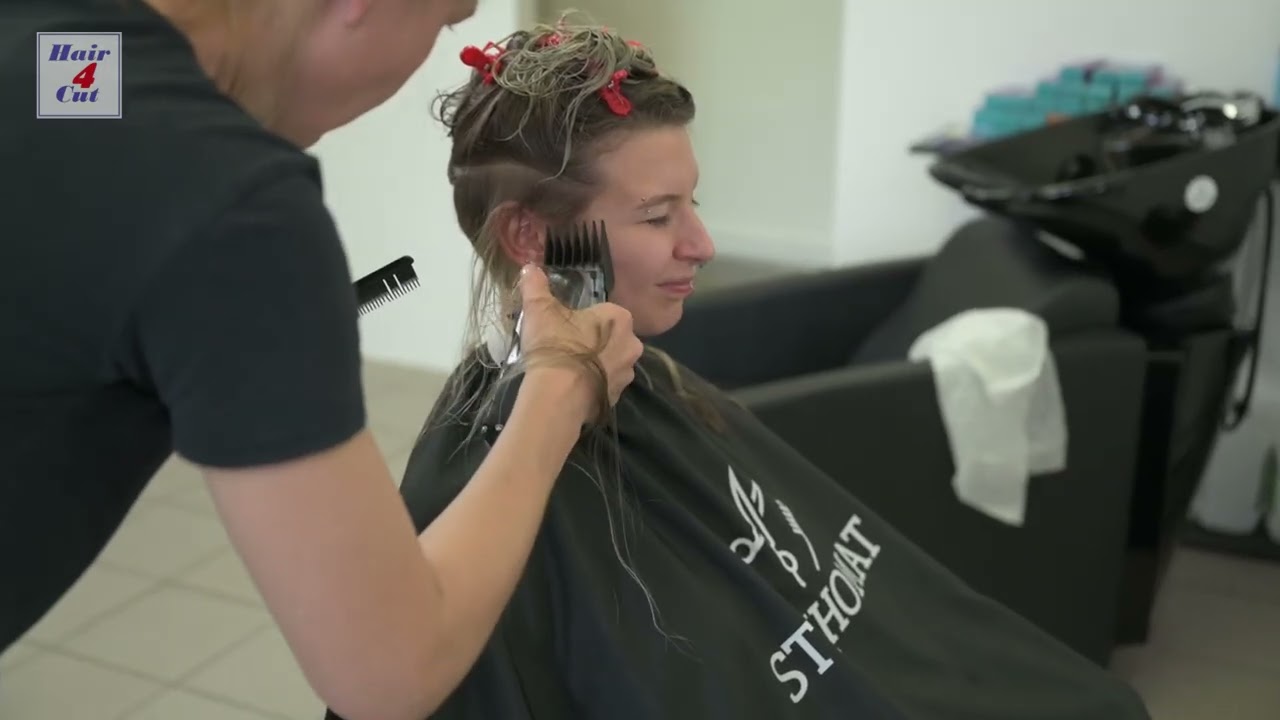 2025-43 Marie-Luisa preview - long hair cut to pixie cut