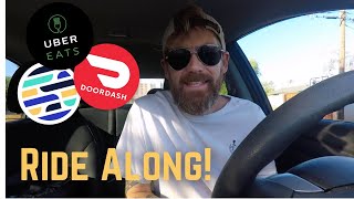 Uber Eats DoorDash Ride Along | Mastering Multi Apping.
