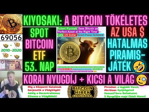 Bitcoin Hírek (2058) - Kiyosaki: A Bitcoi Tökéletes Az USA Dollár Hatalmas PiramisJáték