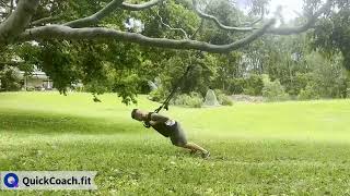 Suspension Trainer Rocket Squats | Exercise Demo | Coaching Software | QuickCoach screenshot 4