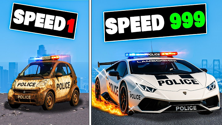 Upgrading from Slowest to Fastest Police Car in GTA 5