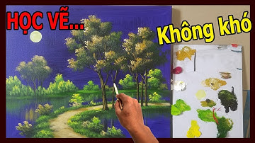 Học vẽ tranh căn bản, ai cũng vẽ được, LH khóa học vẽ tranh tường nâng cao tại TT Mỹ Thuật Việt