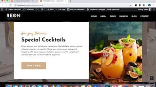 Reon - Restaurant WordPress Theme - Install Theme