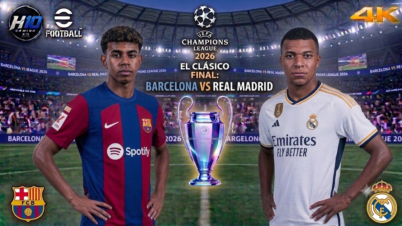 BARCELONA vs REAL MADRID | CHAMPIONS LEAGUE FINAL | eFootball 2026