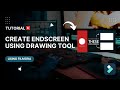 Create endscreen using drawing tool in filmora