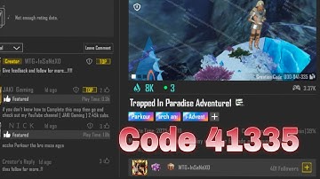 Bgmi Wow Parkour Map Code 41335 | Trapped In Paradise Adventure 1 #bgmi #pubgmobile #pubg #adventure