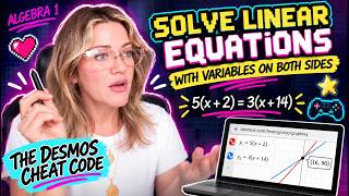 Solve Variables on BOTH Sides 🤯 | The Desmos Cheat Code 🎮