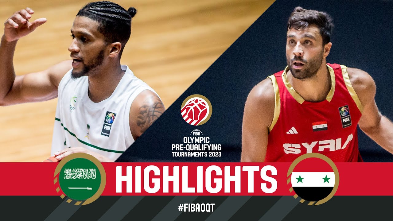 KSA 🇸🇦 v SYR 🇸🇾 | Basketball Game Highlights | FIBA Olympic Pre