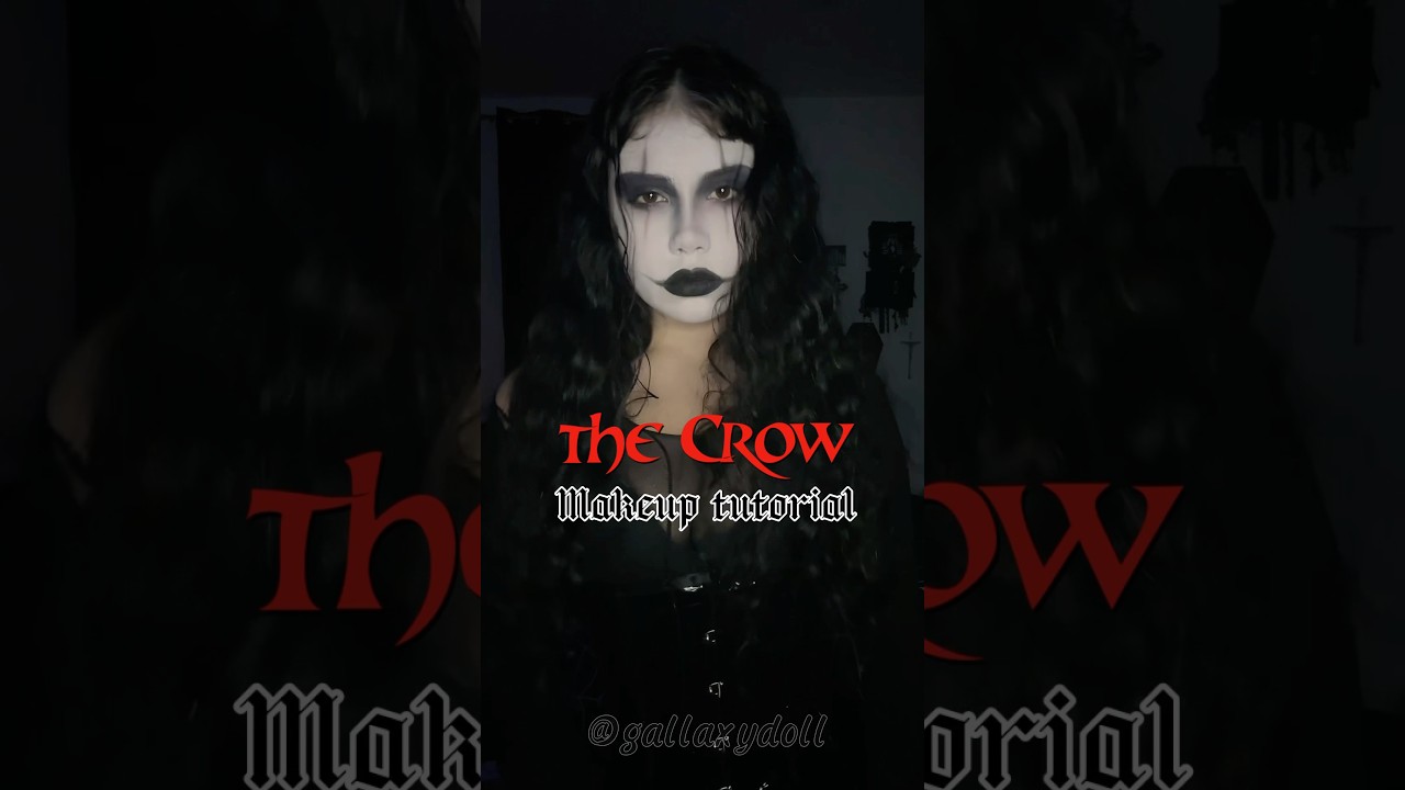#thecrow #halloween #halloweenmakeup #makeup #goth #gothmakeuptutorial #halloweenmakeuplook