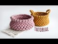 Woven macrame basket diy