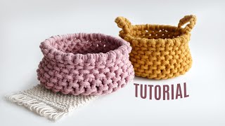 Woven Macrame Basket DIY